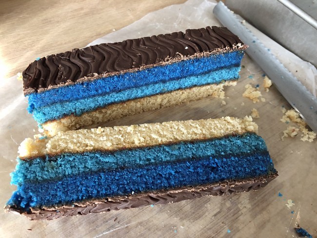 Hanukkah Rainbow Cookies