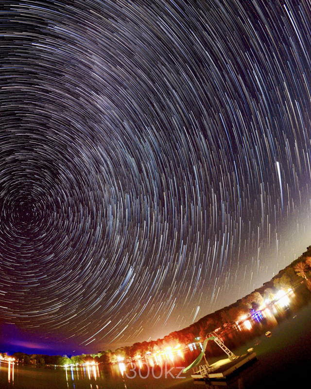 💫 Star Trails On The Lake 💫